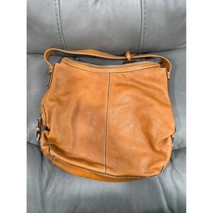 Vintage MICHAEL KORS Tan Leather Shoulder Bag Hobo Purse